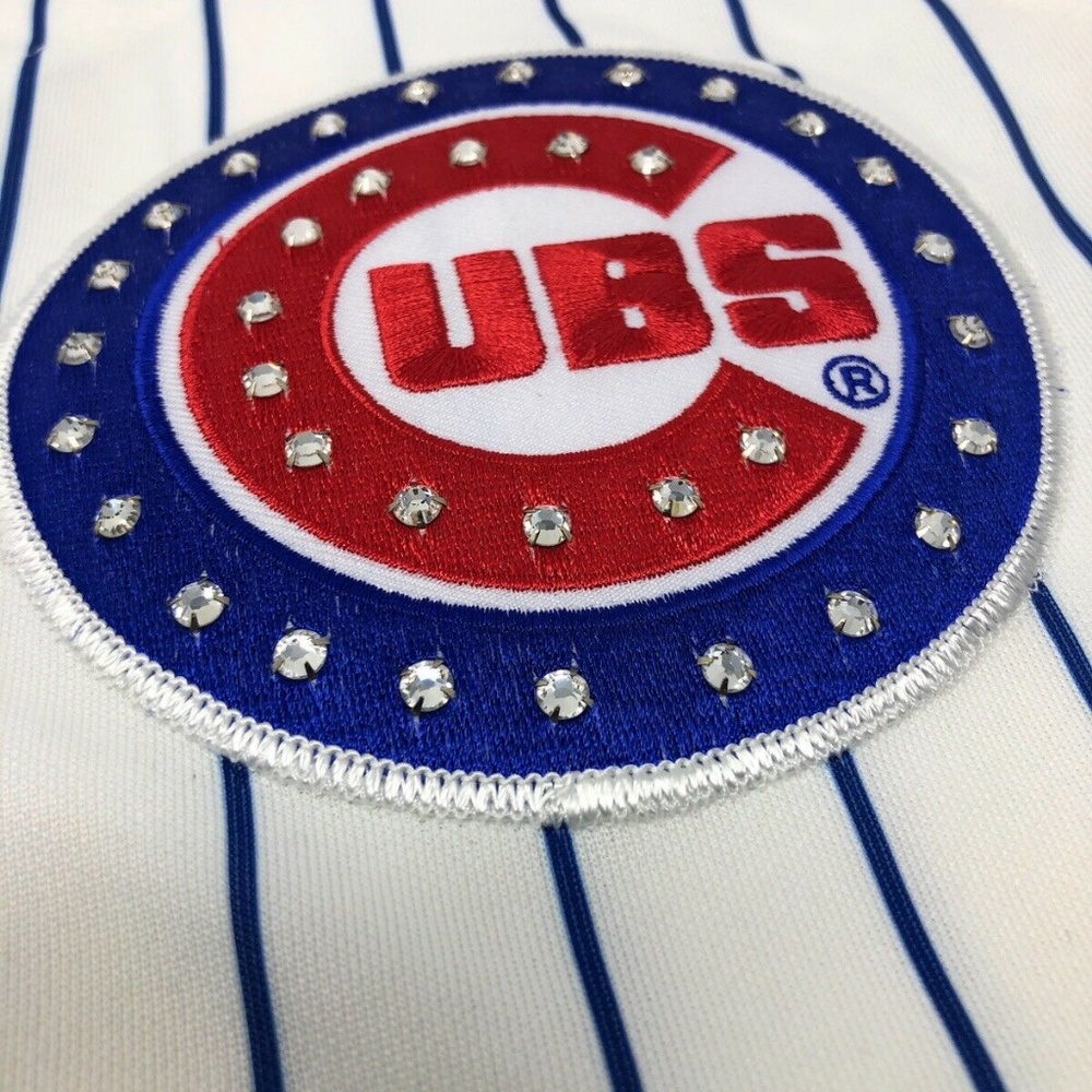 Majestic Chicago Cubs Custom Pinstripe Jersey
